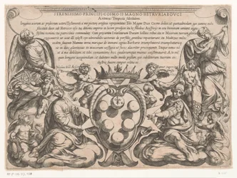 Page de titre avec dédicace et armoiries de Cosimo II de