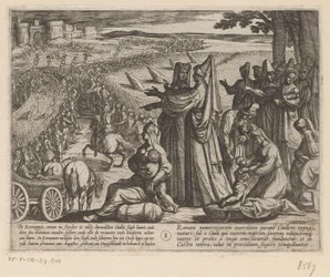 Femmes et enfants regardant Julius Civilis vaincre les Romains