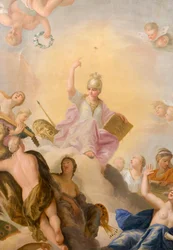 Minerve entourée des Arts et des Sciences, détail de la Maison de Banquet