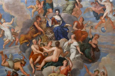 La reine Anne entourée d