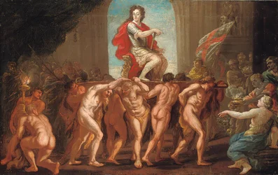 Esquisse pour une fresque dans la salle Saint-Georges, château de Windsor, montrant le roi Guillaume III en gloire