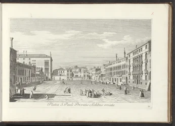 Vue sur Campo San Polo à Venise