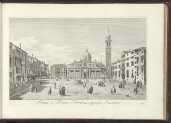 Vue sur Campo Santa Maria Formosa à Venise (Gezichten op gebouwen en pleinen in Venetië)