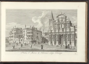 Vue de Campo Santa Maria Zobenigo à Venise