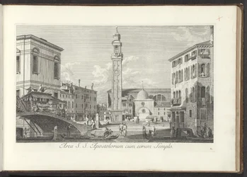Vue sur Campo dei Santi Apostoli à Venise
