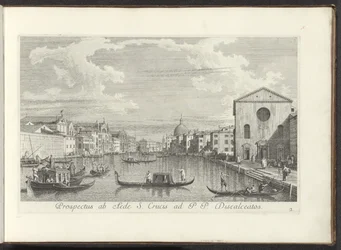 Vue du Grand Canal, de Santa Maria di Nazareth et de San Simeone Piccolo à Venise