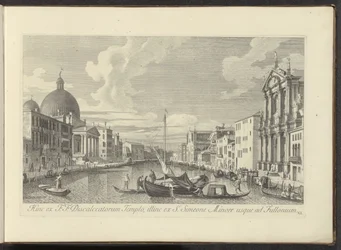 Vue du Grand Canal, de Santa Maria di Nazareth et de San Simeone Piccolo à Venise
