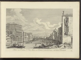 Vue sur le Grand Canal et Campo San Vio à Venise