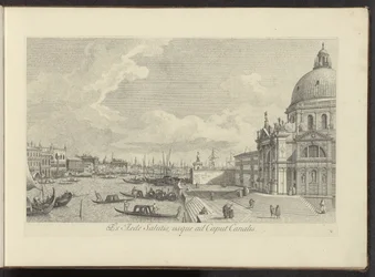 Vue sur le Grand Canal et la Santa Maria della Salute à Venise