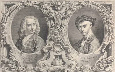 Portraits de Canaletto et Visentini, 1735