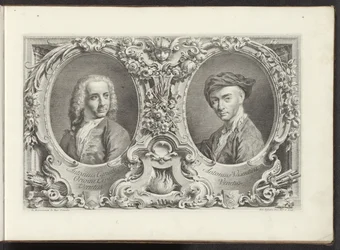 Portraits des artistes Canaletto et Antonio Visentini (Urbis Venetiarum prospectus celebriores)