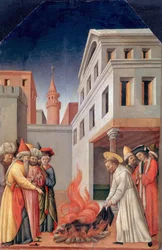 Le miracle du feu sacré devant le sultan