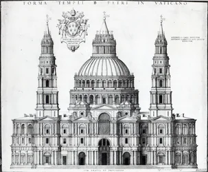 Plan pour Saint-Pierre, Rome, 1539