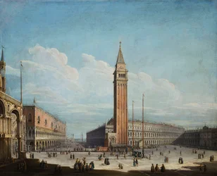 La Piazza San Marco et la Piazzetta, Venise, vue vers le sud-ouest, 1741