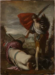 David avec la tête de Goliath