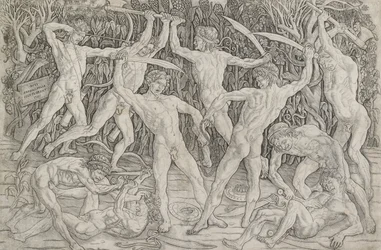 Bataille des hommes nus, vers 1470-1475
