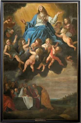 Église paroissiale (Parochiekerk Sint-Eligius). Peinture. "Assomption de Marie". Antoon van den Heuvel.