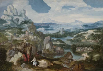 Paysage avec Saint Jérôme pénitent, 1530-40