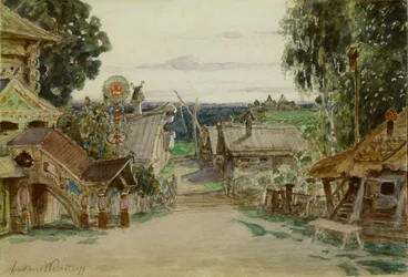 Berendeyevka. Décor de scène pour l