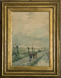 Paysage avec personnes