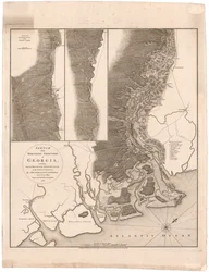 Carte des frontières nord de la Géorgie par Campbell