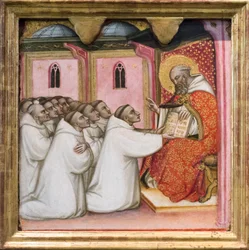 Saint Benoît bénit les moines
