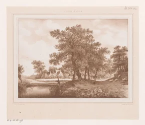 Vue sur un chemin de campagne et un fossé