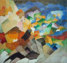Paysage avec rochers