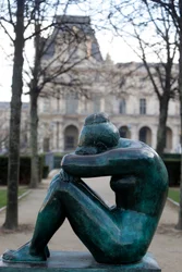 Jardin des Tuileries, Aristide Maillol, La Nuit, Paris, France