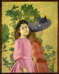 Deux jeunes filles, printemps