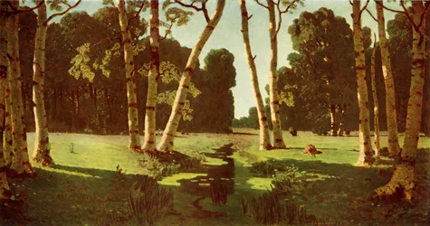 Un bois de bouleaux, 1879