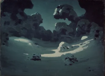 Taches de clair de lune dans le bois. Hiver, 1898-1908