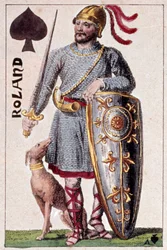 Représentation du chevalier Roland (ou Hroudland), marquis des Marches de Bretagne (détail)