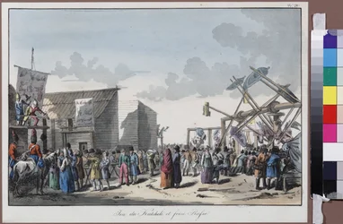 Manège à une foire russe par Houbigant, Armand-Gustave