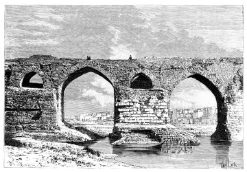 Le Pont de Dezful, Iran, 1895