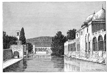La mosquée et la Fontaine d