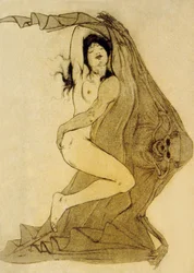 Illustration des Fleurs du Mal, poèmes de Charles Baudelaire, 1899