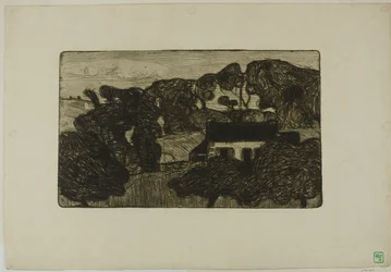 Ferme entourée d