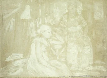 Deux figures assises