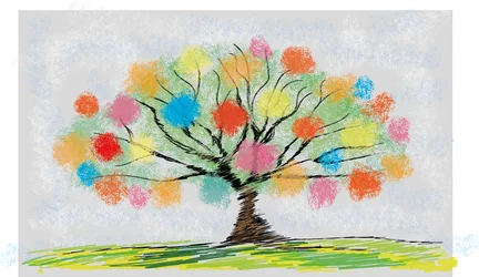 Arbre coloré