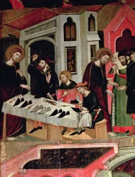 Saint Marc guérissant la main du cordonnier Anianus, détail du 