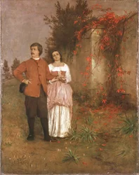 Arnold Böcklin avec son épouse