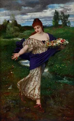 Flora, répandant des fleurs