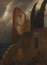 Ruine au bord de la mer