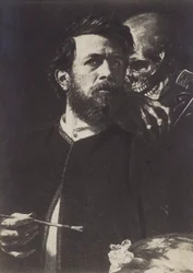 Autoportrait avec la Mort jouant du violon, 1872