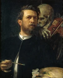 Autoportrait avec la Mort jouant du violon, 1872