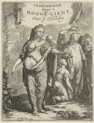 Amour personnifié et Christ couronné (Page de titre pour : J. Oldenborgh, Verklaringe over