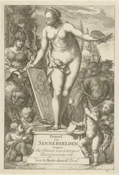 Personnification de la peinture sur un socle (Toneel van sinnebeelden, tweede deel)