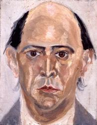 Arnold Schoenberg - autoportrait du compositeur autrichien (1874 - 1951)