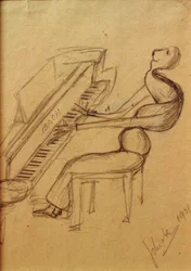 Caricature (Pianiste)